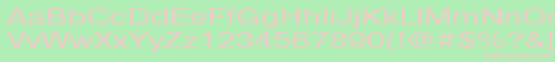 Pragmaticactt140n Font – Pink Fonts on Green Background