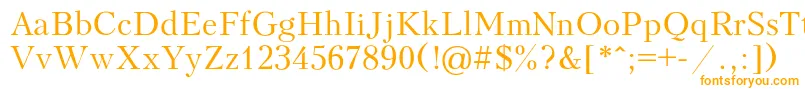 KudriashovRegular Font – Orange Fonts on White Background