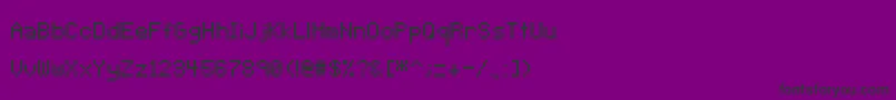 Police Pixeltype – polices noires sur fond violet