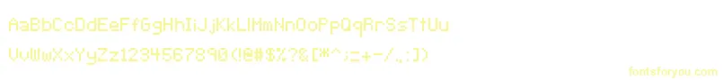 Fonte Pixeltype – fontes amarelas