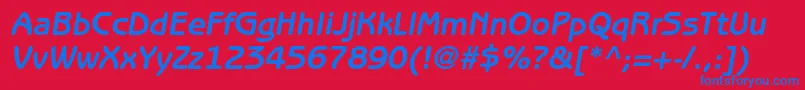 BenguiatgothicstdBoldobl Font – Blue Fonts on Red Background