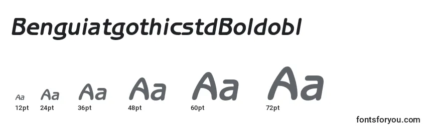 BenguiatgothicstdBoldobl Font Sizes
