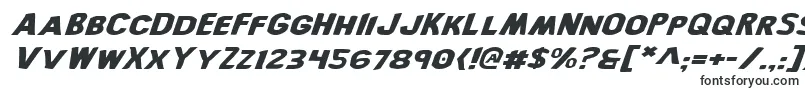 BronicExpandedItalic-Schriftart – Barcode-Schriften