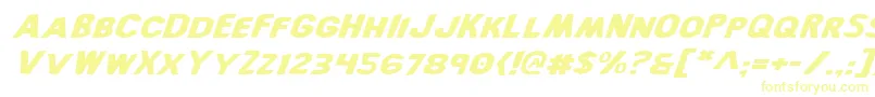 BronicExpandedItalic Font – Yellow Fonts