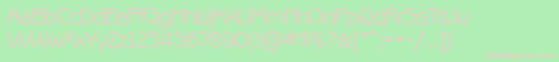 Benguiatgothicett Font – Pink Fonts on Green Background