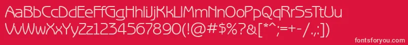 Benguiatgothicett Font – Pink Fonts on Red Background
