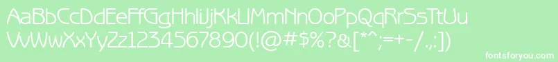 Benguiatgothicett Font – White Fonts on Green Background