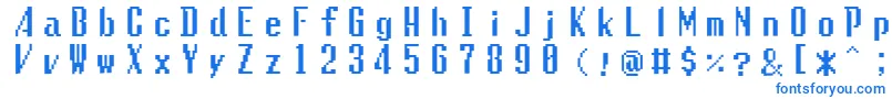 フォントGaiatype – 白い背景に青い文字