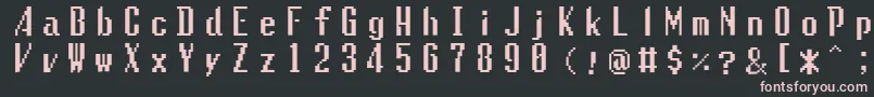 フォントGaiatype – 黒い背景にピンクのフォント
