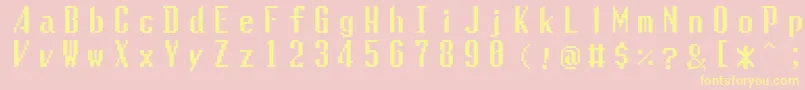 Gaiatype Font – Yellow Fonts on Pink Background