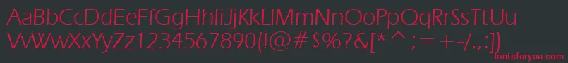 Erasn Font – Red Fonts on Black Background