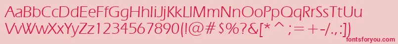 Erasn Font – Red Fonts on Pink Background