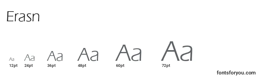 Erasn Font Sizes