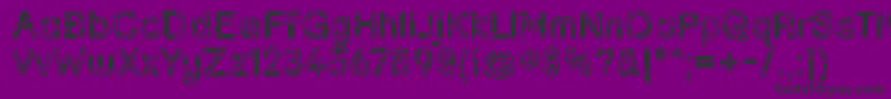 Grunja ffy Font – Black Fonts on Purple Background