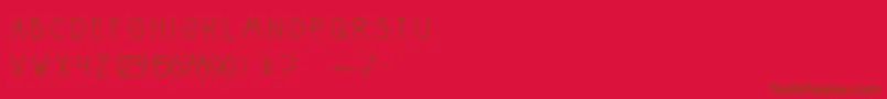 LeCabaretDesFous Font – Brown Fonts on Red Background