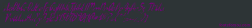 Xaphani Font – Purple Fonts on Black Background