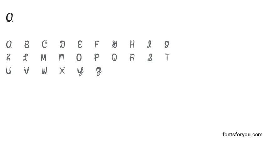 Amixmutt-fontti – aakkoset, numerot, erikoismerkit