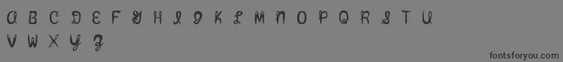 Amixmutt-Schriftart – Schwarze Schriften auf grauem Hintergrund