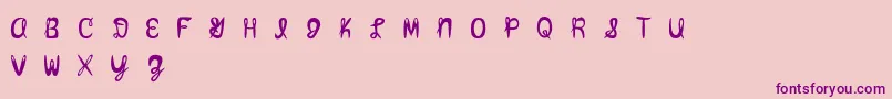 Amixmutt Font – Purple Fonts on Pink Background