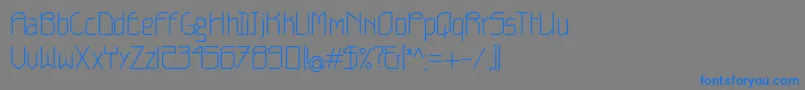 フォントBellight – 灰色の背景に青い文字