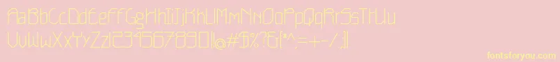 Bellight Font – Yellow Fonts on Pink Background