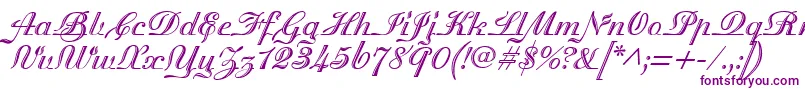 MadisonianEngraved Font – Purple Fonts on White Background