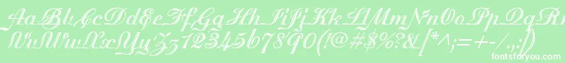 MadisonianEngraved Font – White Fonts on Green Background