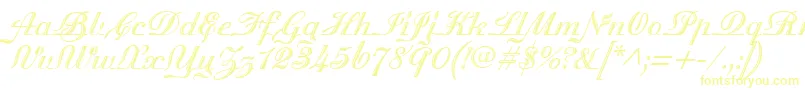 MadisonianEngraved-Schriftart – Gelbe Schriften