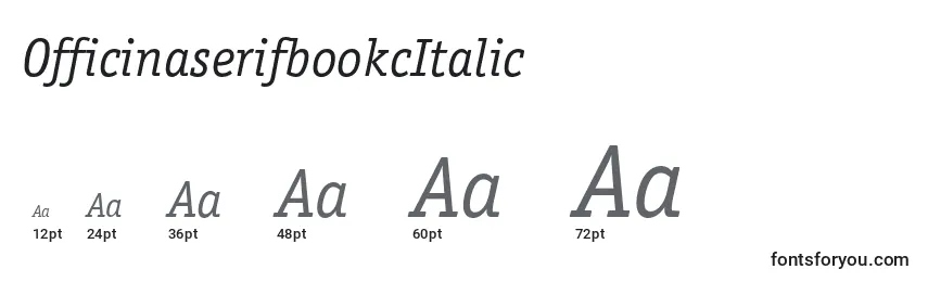 sizes of officinaserifbookcitalic font, officinaserifbookcitalic sizes