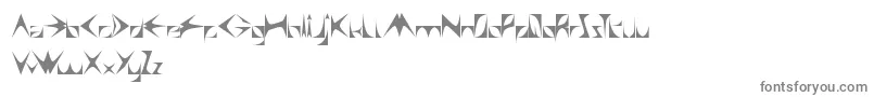 フォントSwallow – 白い背景に灰色の文字