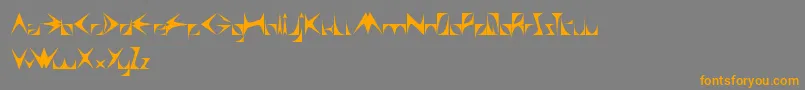 Swallow Font – Orange Fonts on Gray Background