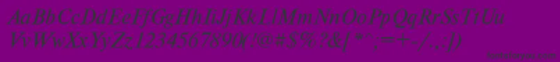 Axctnsi Font – Black Fonts on Purple Background