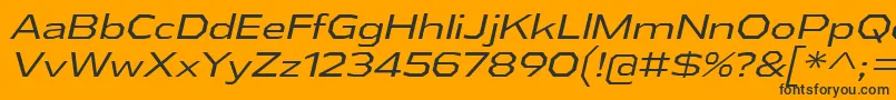 AthabascaExBkIt Font – Black Fonts on Orange Background