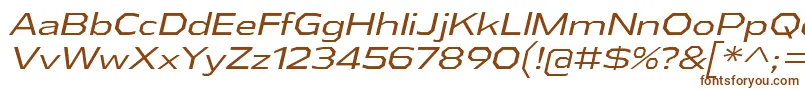 AthabascaExBkIt Font – Brown Fonts on White Background