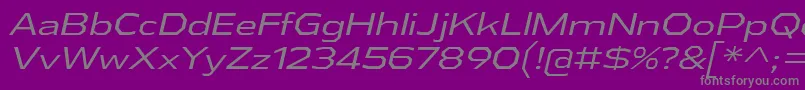AthabascaExBkIt Font – Gray Fonts on Purple Background