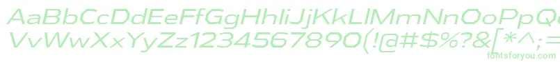 Weitere Informationen zur AthabascaExBkIt-Schriftart AthabascaExBkIt-Schriftart – Grüne Schriften