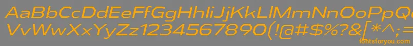 Подробнее о шрифте AthabascaExBkIt Шрифт AthabascaExBkIt – оранжевые шрифты на сером фоне
