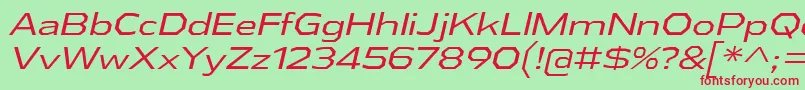 AthabascaExBkIt Font – Red Fonts on Green Background