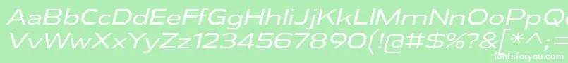 AthabascaExBkIt Font – White Fonts on Green Background