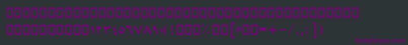 Шрифт BDavat – фиолетовые шрифты на чёрном фоне