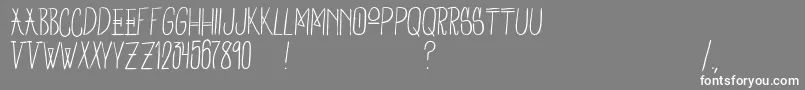 OwlCreek Font – White Fonts on Gray Background