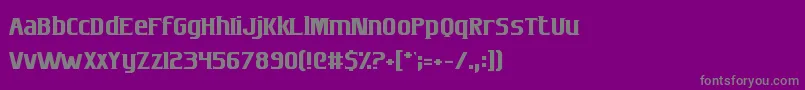 Czcionka SconesAndCrossbows – szare czcionki na fioletowym tle