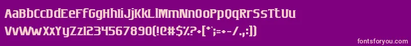 SconesAndCrossbows Font – Pink Fonts on Purple Background