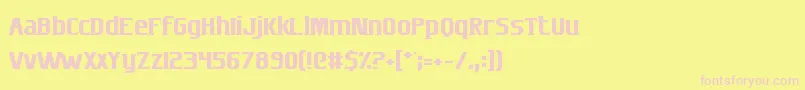 Шрифт SconesAndCrossbows – розовые шрифты на жёлтом фоне