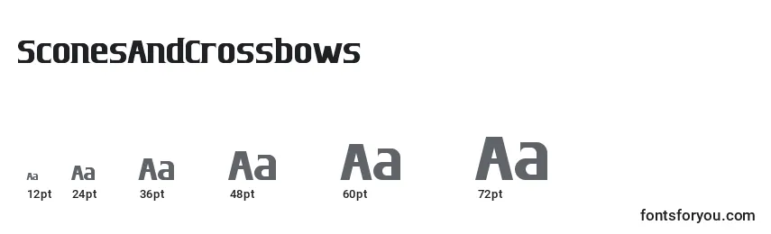 Размеры шрифта SconesAndCrossbows