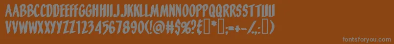 Orangefizz Font – Gray Fonts on Brown Background