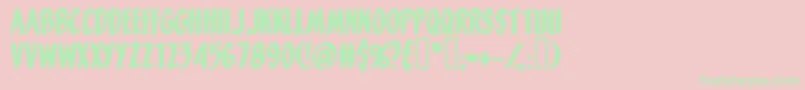 Orangefizz Font – Green Fonts on Pink Background