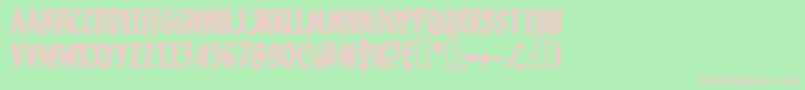 Orangefizz Font – Pink Fonts on Green Background