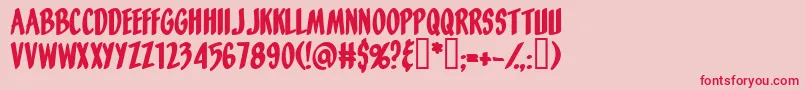 Orangefizz Font – Red Fonts on Pink Background