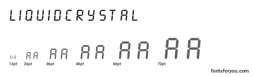Liquidcrystal Font Sizes